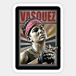 Vasquez from Aliens / Anytime. Anywhere. Sticker